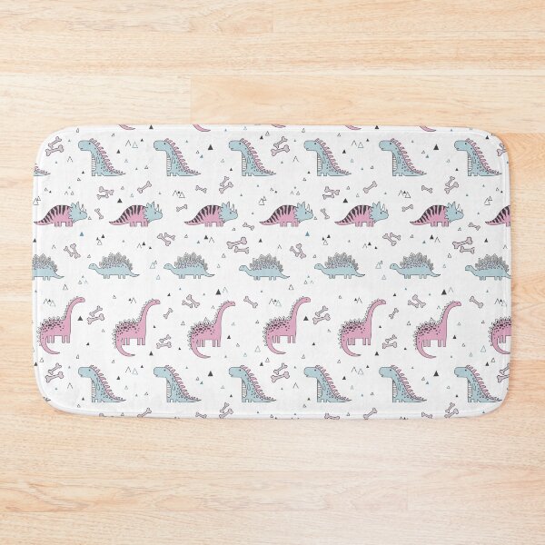 Item preview, Pastel Pink and Blue Dinosaur Pattern - Cute Nursery Dino Art designed and sold by alijun.