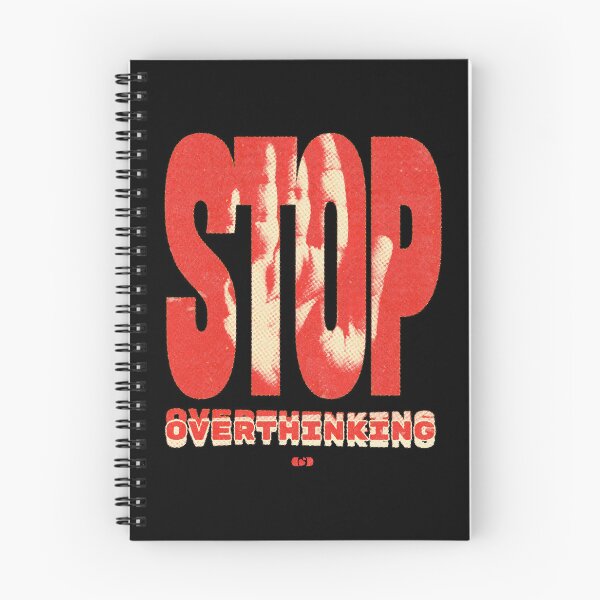Item preview, Stop Overthinking — Bold Red Brutalist Design Mental Health designed and sold by Decorador de Corazones.
