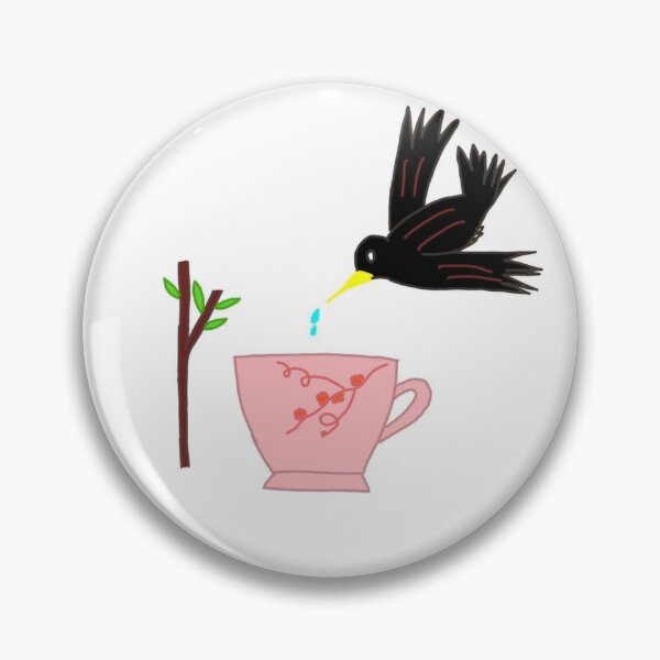 Item preview, Bird drinking on cup  designed and sold by ammiespy.