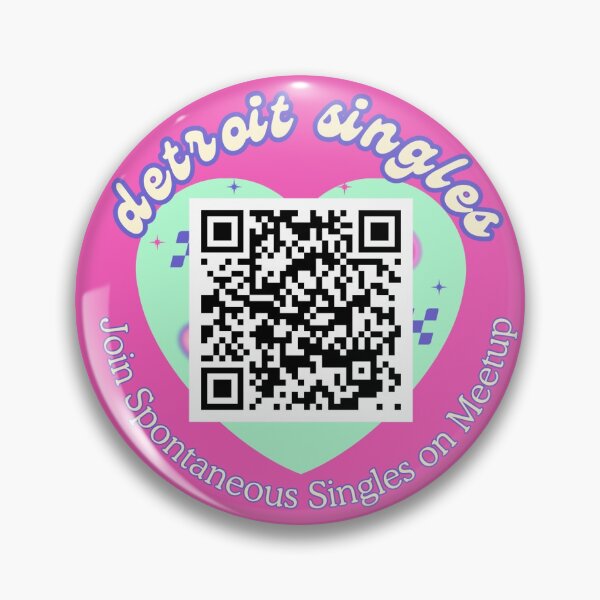 Item preview, spontaneous singles pin designed and sold by HylandHaberdashery.