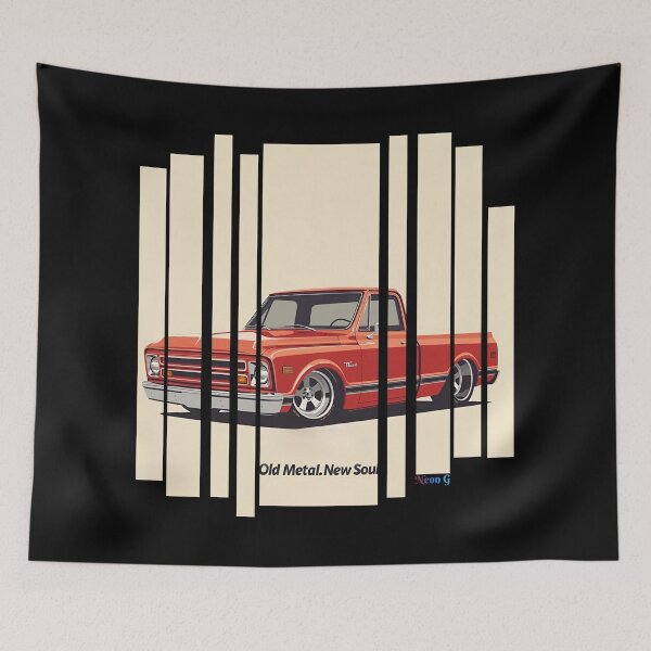 Item preview, Chevrole C10 1967 Chevy C10, lowered stance, chrome trim, old-school garage vibe The classic C10 13 designed and sold by Neon G.