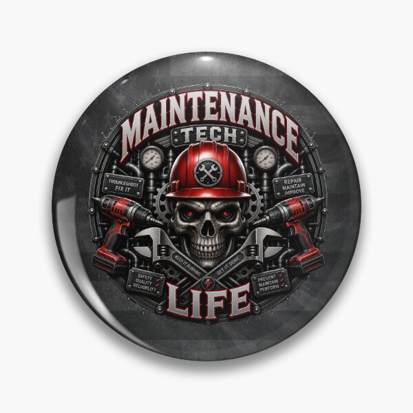 Item preview, Maintenance Tech Life Industrial Skull Mechanic Repair Design designed and sold by artistwill.