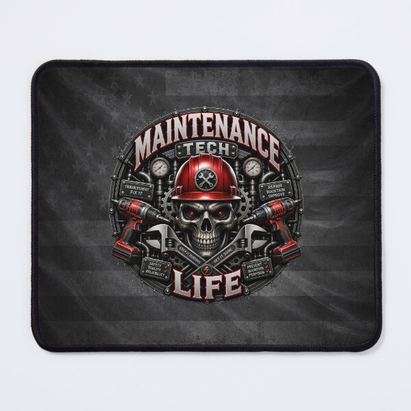 Item preview, Maintenance Tech Life Industrial Skull Mechanic Repair Design designed and sold by artistwill.