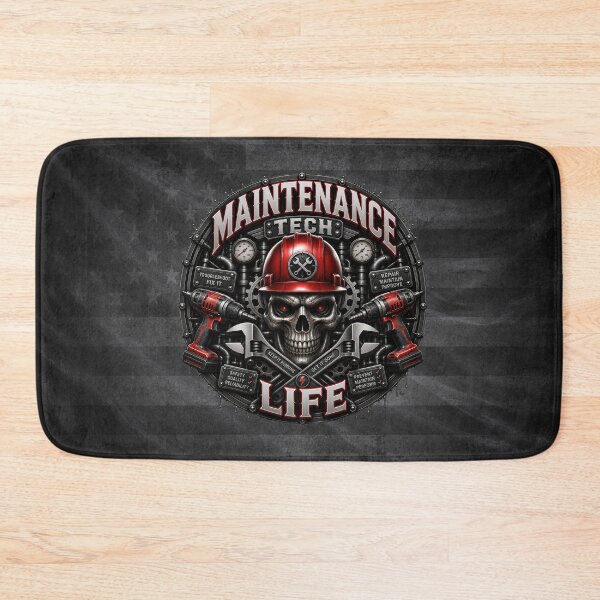 Item preview, Maintenance Tech Life Industrial Skull Mechanic Repair Design designed and sold by artistwill.