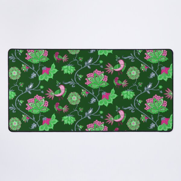 Item preview, Exotic chintz with bird - green/pink designed and sold by kobyakov.