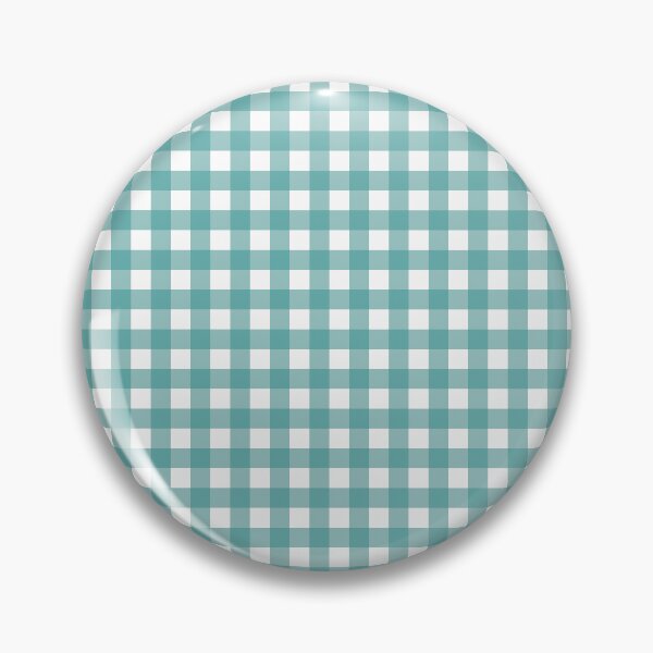 Artikelvorschau, Türkis-weißes Vichy-Karomuster – Minimalistisches Karodesign im Cottagecore-Stil entworfen und verkauft von ValeriesGallery.