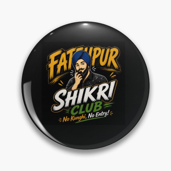Item preview, Fatapur Shikri Club No Kunghi No Entry Punjabi Meme designed and sold by FEEL GOOD CLUB DESIGNS.