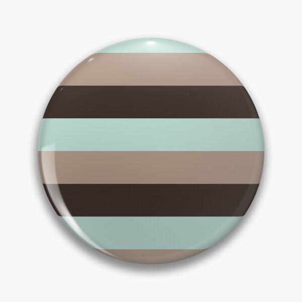 Item preview, 3 Large DARK CHOCOLATE, MINT GREEN AND TAUPE Horizontal STRIPES designed and sold by RachelMacht.