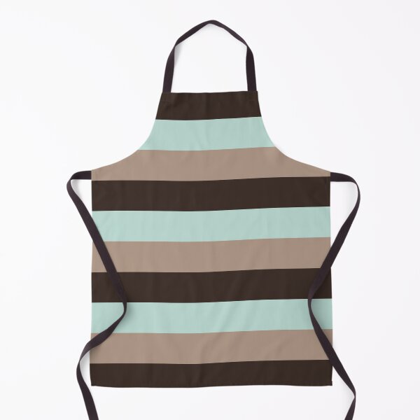 Item preview, 3 Large DARK CHOCOLATE, MINT GREEN AND TAUPE Horizontal STRIPES designed and sold by RachelMacht.