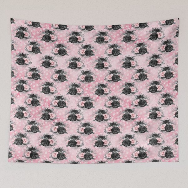 Item preview, Black and Pink Floral designed and sold by MoonPixelz91.