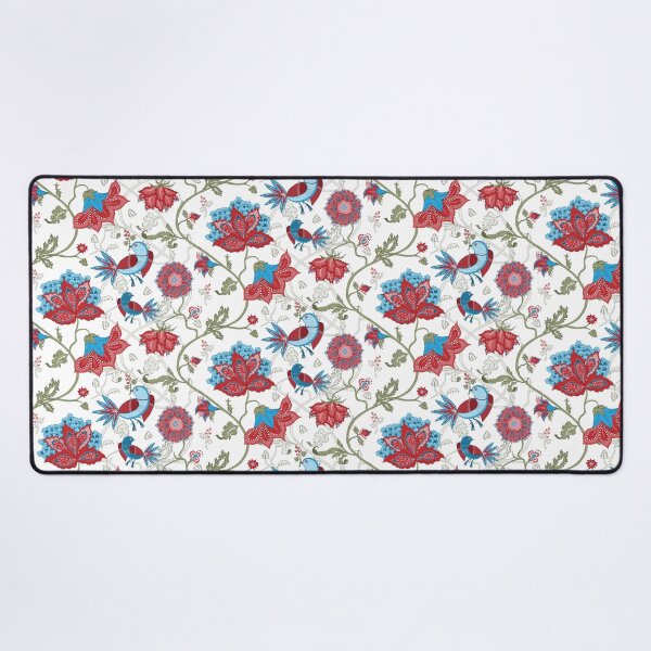 Item preview, Exotic chintz with bird - white/multicolour designed and sold by kobyakov.