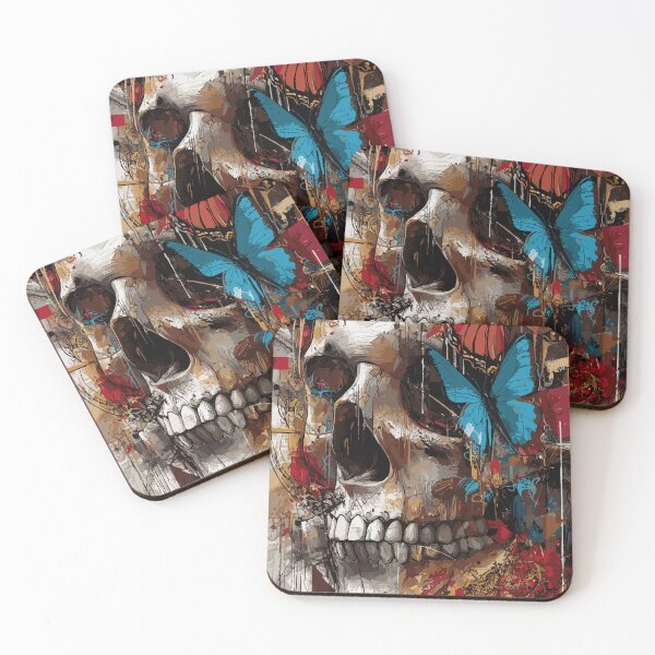 Item preview, Skull Butterfly Urban Art designed and sold by drizzd.