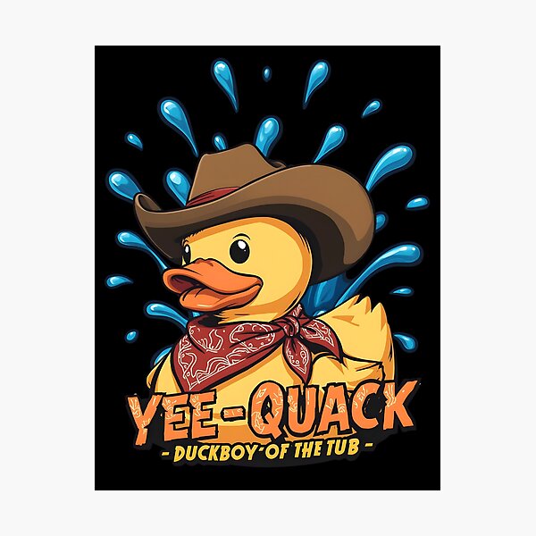 Item preview, Yee-Quack – Funny Cowboy Rubber Duck designed and sold by RubberQuack.