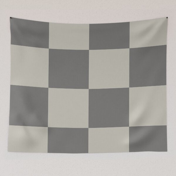 Item preview, Gray large checkered designed and sold by Mint + Midnight.
