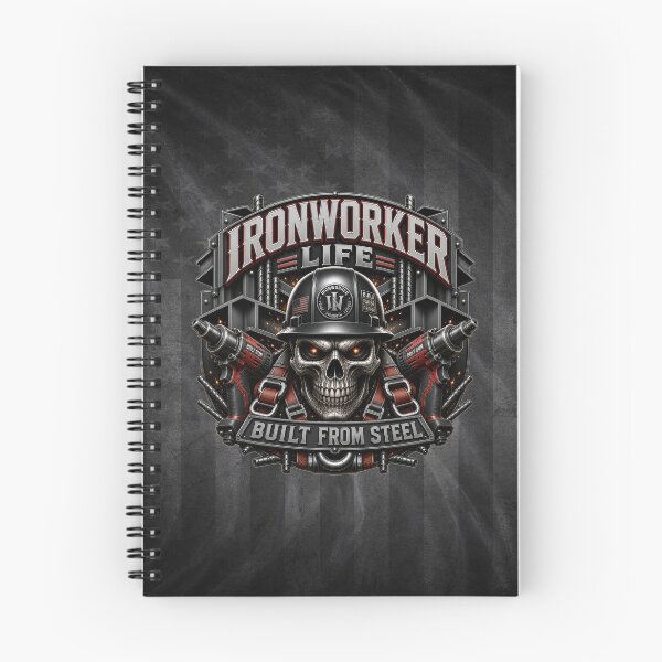Item preview, Ironworker Life Built From Steel Skull Construction Worker Design designed and sold by artistwill.