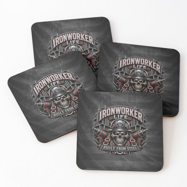 Item preview, Ironworker Life Built From Steel Skull Construction Worker Design designed and sold by artistwill.