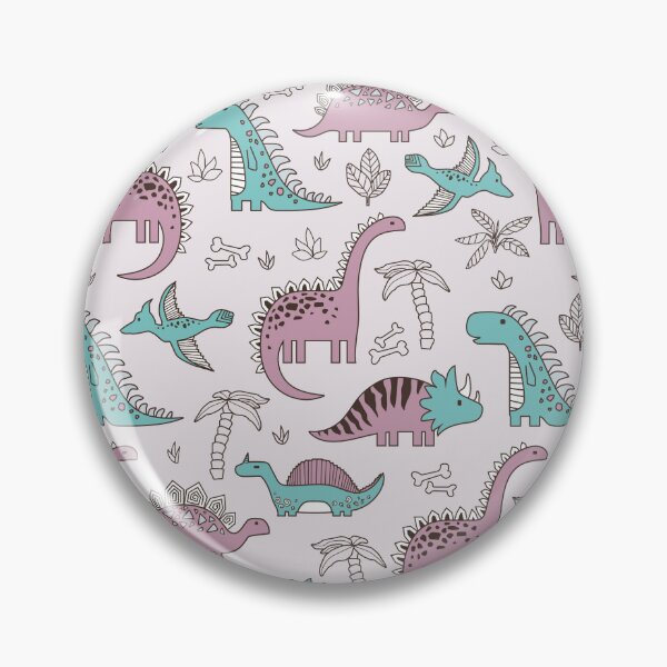 Item preview, Modern Boho Dinosaur Pattern - Dusty Rose and Mint Dino Art designed and sold by alijun.