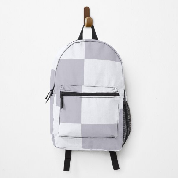 Item preview, Ghost white & lavender gray large checkered designed and sold by Mint + Midnight.