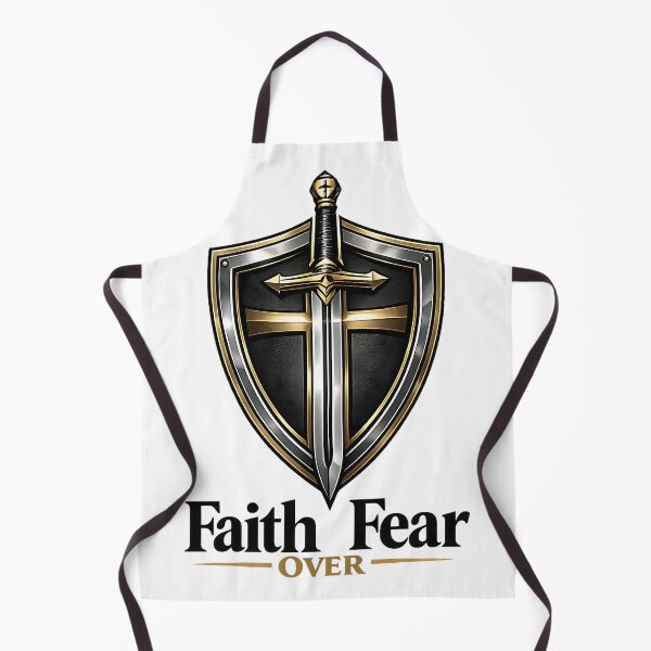 Item preview, Faith Over Fear Armor of God Shield and Sword Christian Warrior designed and sold by DraftAndDoneArt.