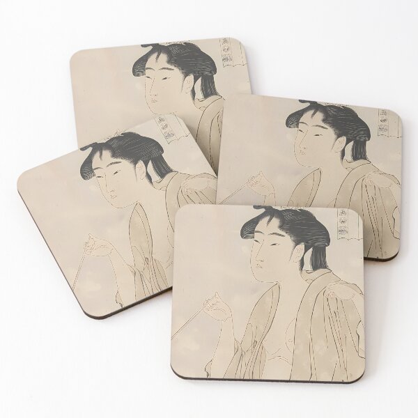 Item preview, Vintage Woman Smoking Portrait | Japanese Art designed and sold by GammaRay.