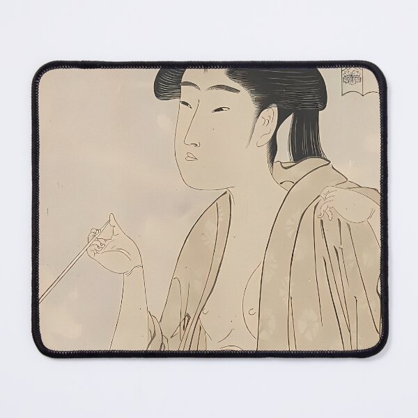 Item preview, Vintage Woman Smoking Portrait | Japanese Art designed and sold by GammaRay.