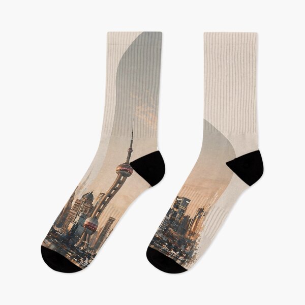 Item preview, Shanghai Urban Elegance Design – Refined Modern City Aesthetic designed and sold by ArtYouFeel.