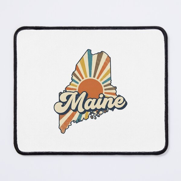 Item preview, Maine Retro Sunset State Silhouette – Vintage Distressed Design designed and sold by Paper Drip.