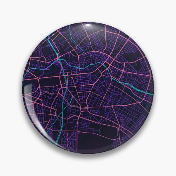 Item preview, Neon Style Map of Berlin, Germany designed and sold by Enea Kelo.