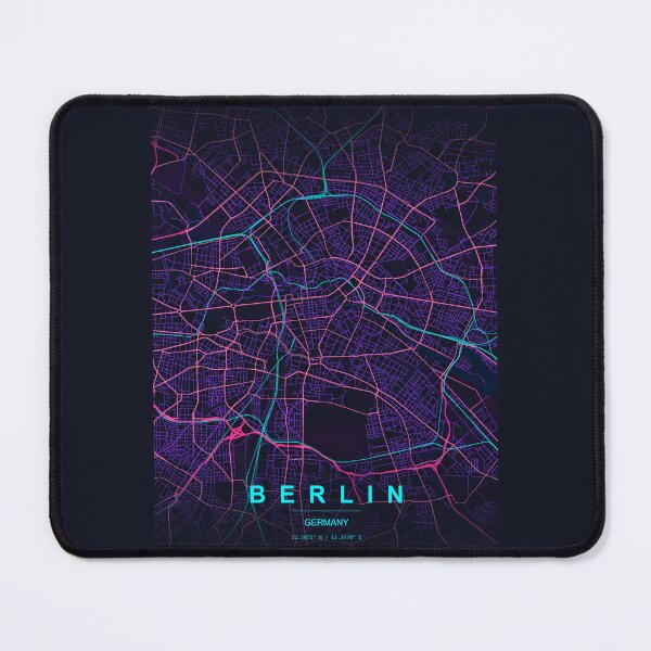 Item preview, Neon Style Map of Berlin, Germany designed and sold by Enea Kelo.