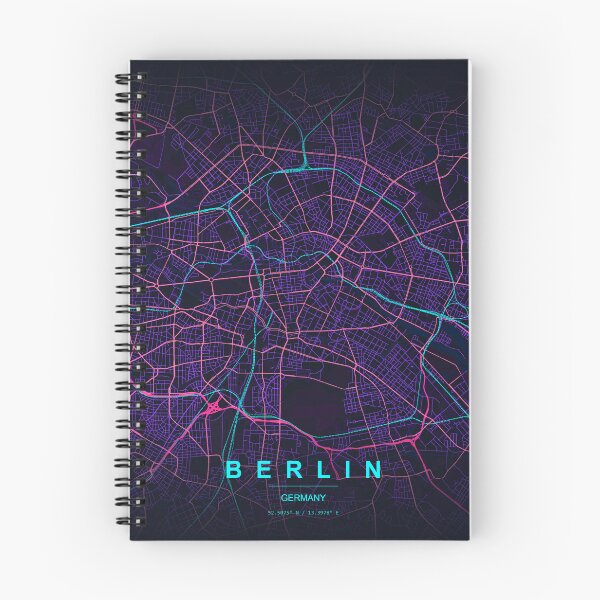 Item preview, Neon Style Map of Berlin, Germany designed and sold by Enea Kelo.