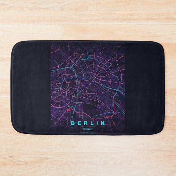 Item preview, Neon Style Map of Berlin, Germany designed and sold by Enea Kelo.
