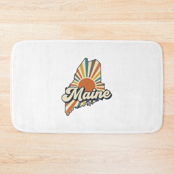 Item preview, Maine Retro Sunset State Silhouette – Vintage Distressed Design designed and sold by Paper Drip.