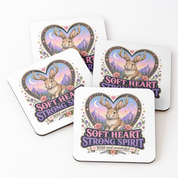 Item preview, Soft Heart Strong Spirit Jackalope Wild and Wonderful Design designed and sold by HappyStimsCo.