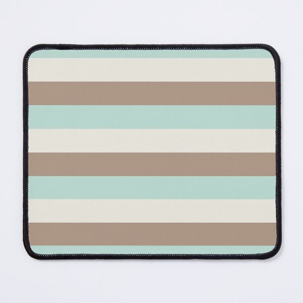 Item preview, 3 Large WARM TAUPE, MINT GREEN and CREAM Horizontal STRIPES designed and sold by RachelMacht.