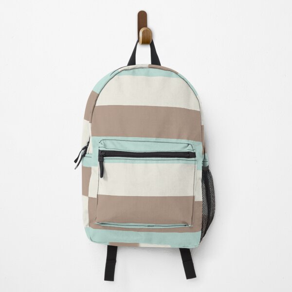 Item preview, 3 Large WARM TAUPE, MINT GREEN and CREAM Horizontal STRIPES designed and sold by RachelMacht.