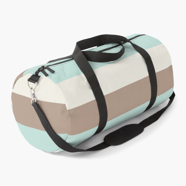 Item preview, 3 Large WARM TAUPE, MINT GREEN and CREAM Horizontal STRIPES designed and sold by RachelMacht.