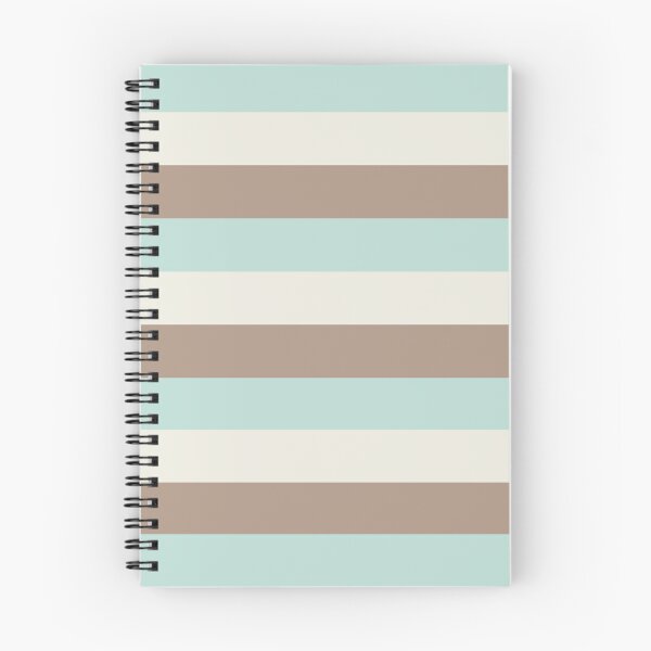 Item preview, 3 Large WARM TAUPE, MINT GREEN and CREAM Horizontal STRIPES designed and sold by RachelMacht.