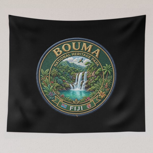 Item preview, Bouma National Heritage Park, Fiji – Waterfall, Tropical Forest & Mountain Scenery designed and sold by Girih.
