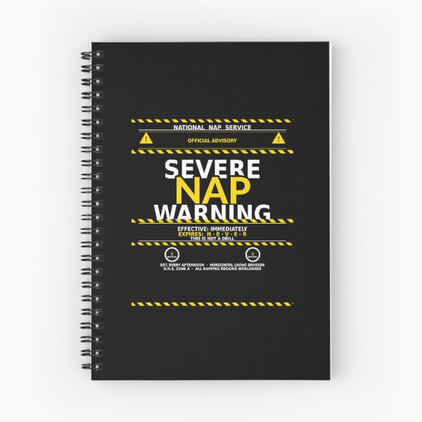 Item preview, Severe Nap Warning Shirt | Funny Weather Alert Humor Gift Tee designed and sold by Daily Mood Tees.
