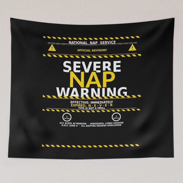 Item preview, Severe Nap Warning Shirt | Funny Weather Alert Humor Gift Tee designed and sold by Daily Mood Tees.