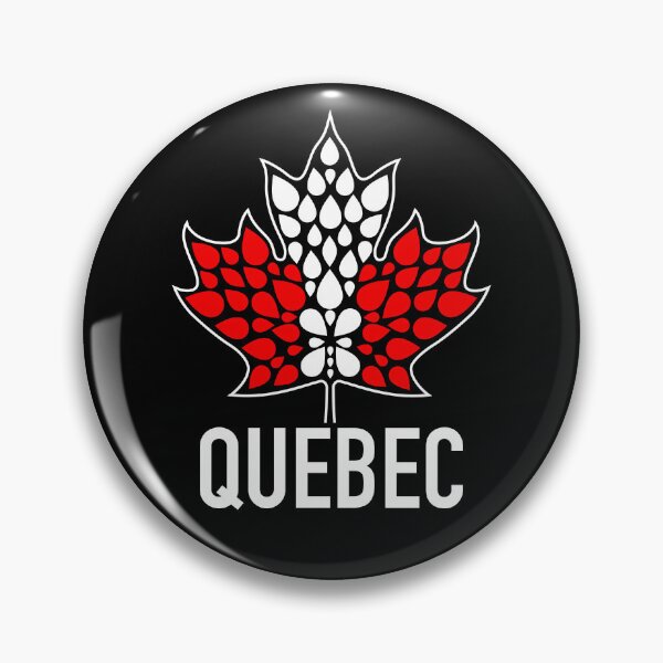 Artikelvorschau, QUEBEC Maple Leaf Black Background entworfen und verkauft von Great Canadian Collective.