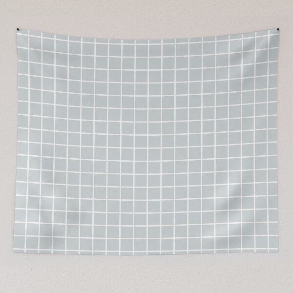 Item preview, Aluminum foil & white grid designed and sold by Mint + Midnight.