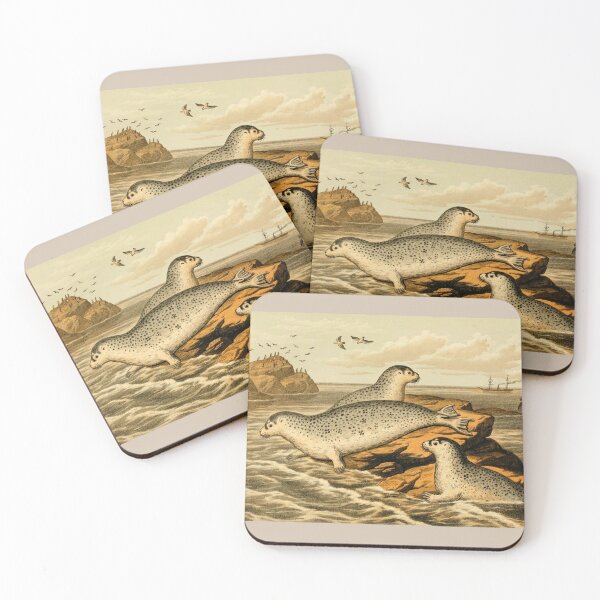 Item preview, vintage seals designed and sold by okapia concolor.