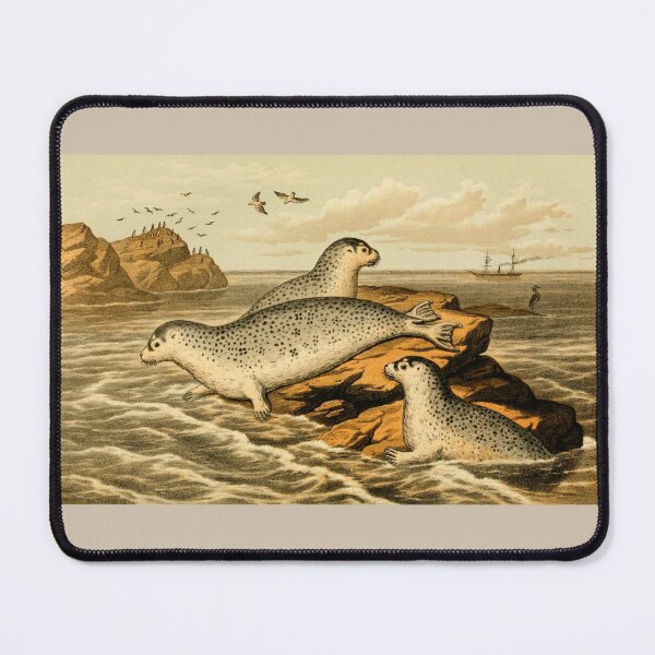 Item preview, vintage seals designed and sold by okapia concolor.
