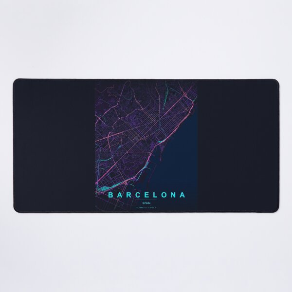 Item preview, Neon Style Map of Barcelona, Spain designed and sold by Enea Kelo.