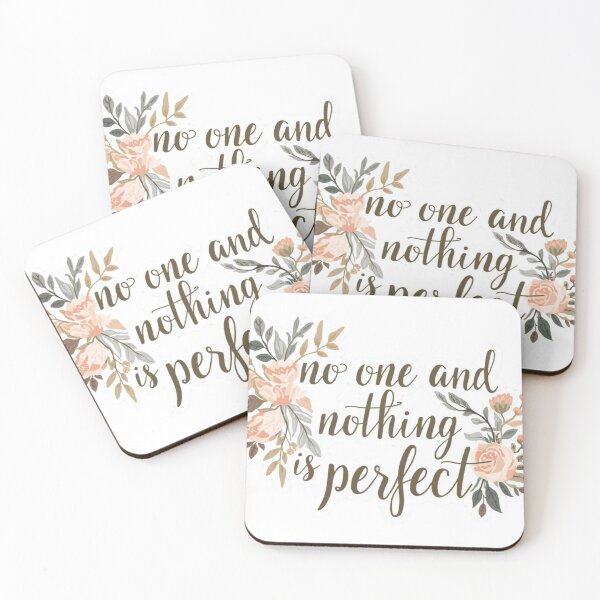 Item preview, No One And Nothing Is Perfect – Self Compassion Affirmation designed and sold by CRoseCounseling.