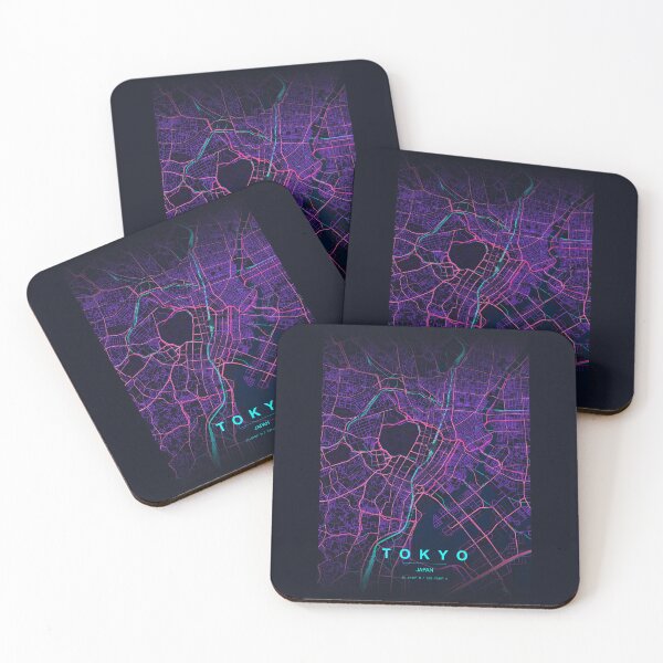 Item preview, Neon Style Map of Tokyo, Japan designed and sold by Enea Kelo.