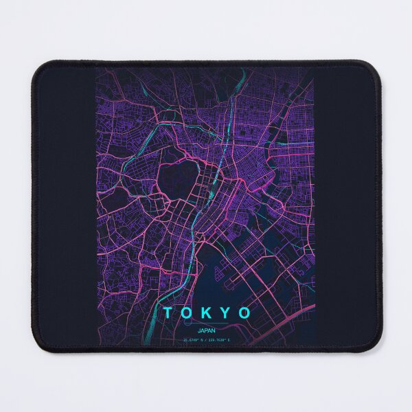 Item preview, Neon Style Map of Tokyo, Japan designed and sold by Enea Kelo.