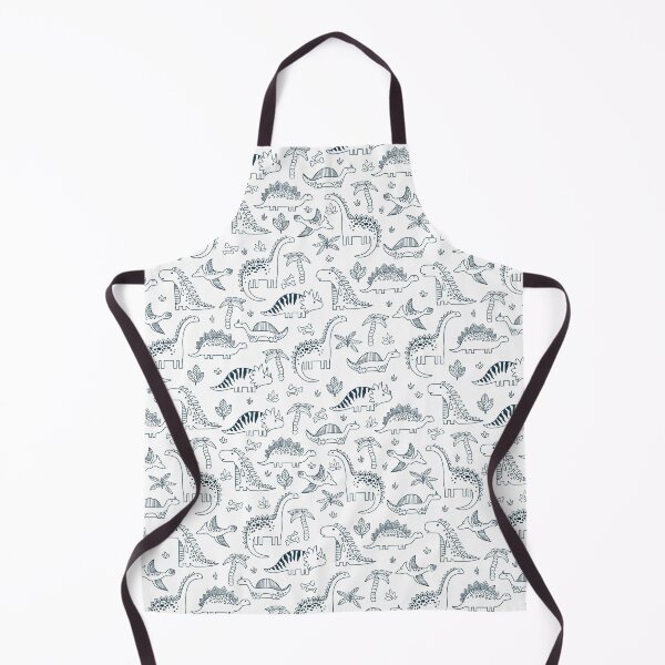 Item preview, Minimalist Black and White Dinosaur Line Art - Modern Dino Pattern designed and sold by alijun.
