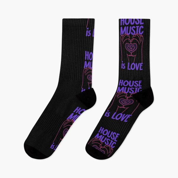 Item preview, House Music Is Love – DJ Rave Clubbing Typography Design designed and sold by TipTop GFX.